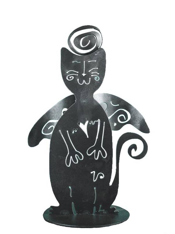 Angel Kitty for wholesale by Garden Deva Sculpture Co.