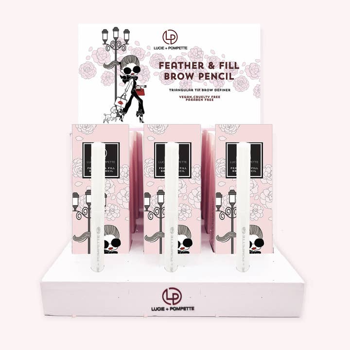 Feather & Fill Brow Pencil Intro Kit for wholesale by Lucie + Pompette