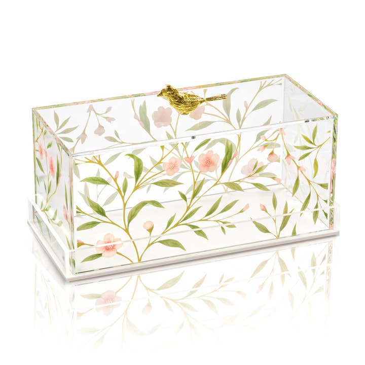 Floral Bird Cake Dome for wholesale by Waterdale Collection