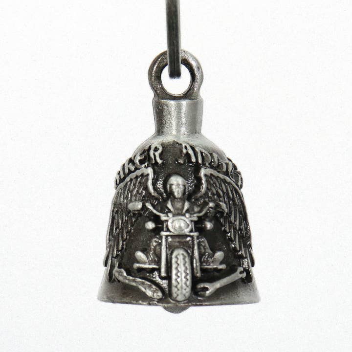 SILVER Hot Leathers Biker Angel Riding Bell BEM1025 for wholesale on Faire