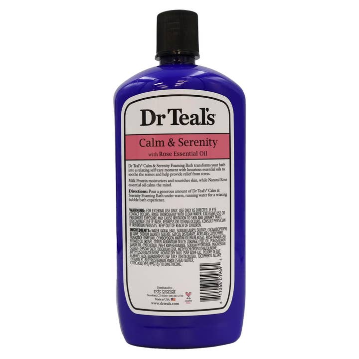KT Supply - Wholesale Bath Soak/Milk - Dr Teals Epsom Salt Foaming Bath Milk and Rose 34 Oz.