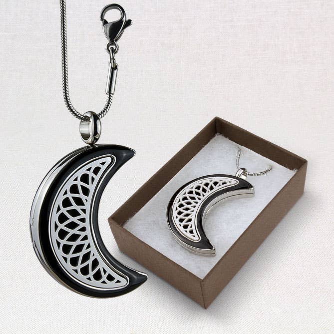 Aromatherapy Locket - Moon for wholesale by Sun's Eye