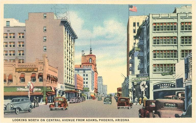 Found Image Press - Vente Autocollant - Autocollant AZ-300 Centre-ville de Phoenix0