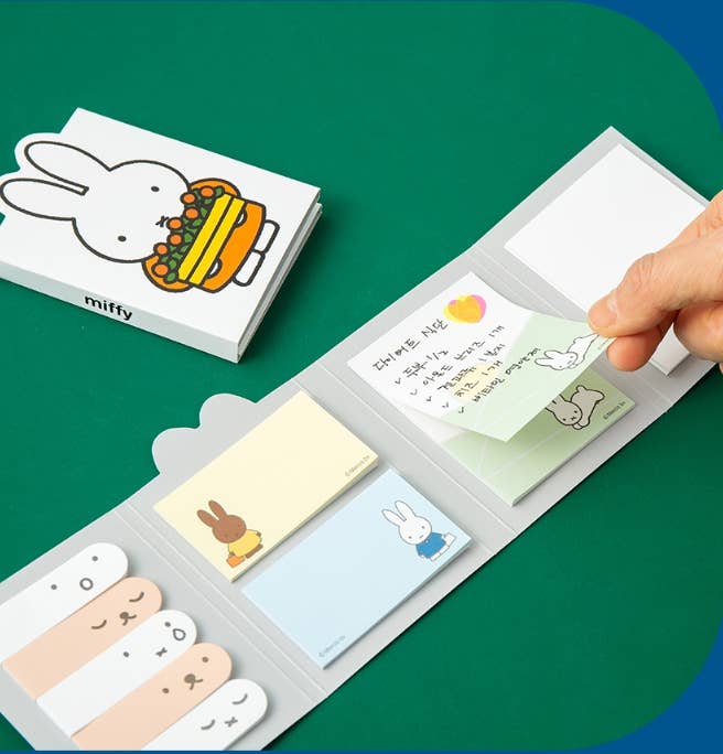 K-Wonderland - Wholesale Sticky Notes - Miffy 4-Fold Sticky Memo Set — Licensed Stationery Collectio7