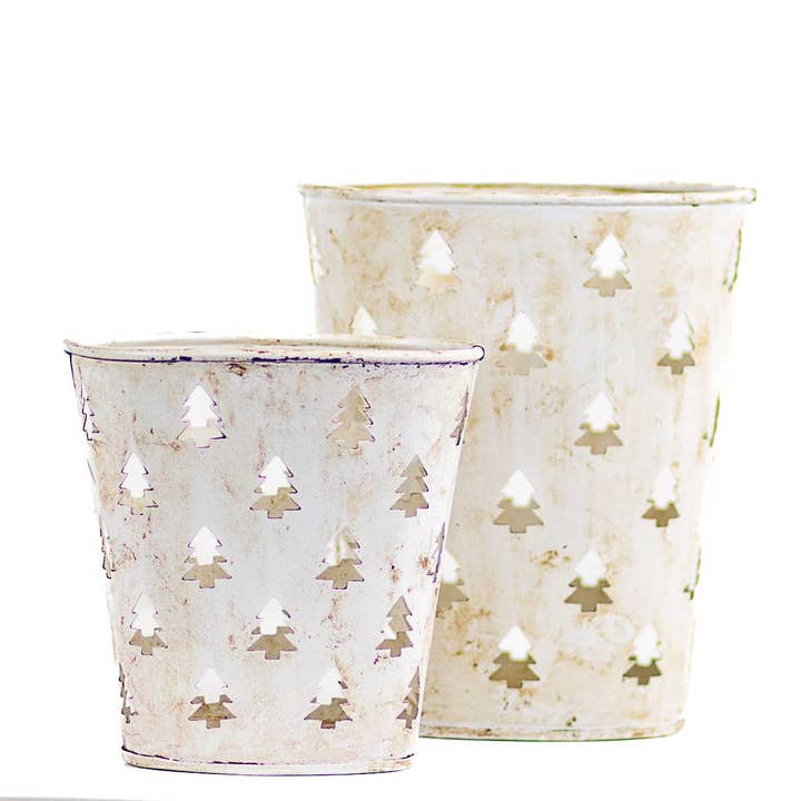 The Royal Standard – Suporte de vela por atacado – Lata de presente para árvore de Natal Antigo Branco 3.5x8x61