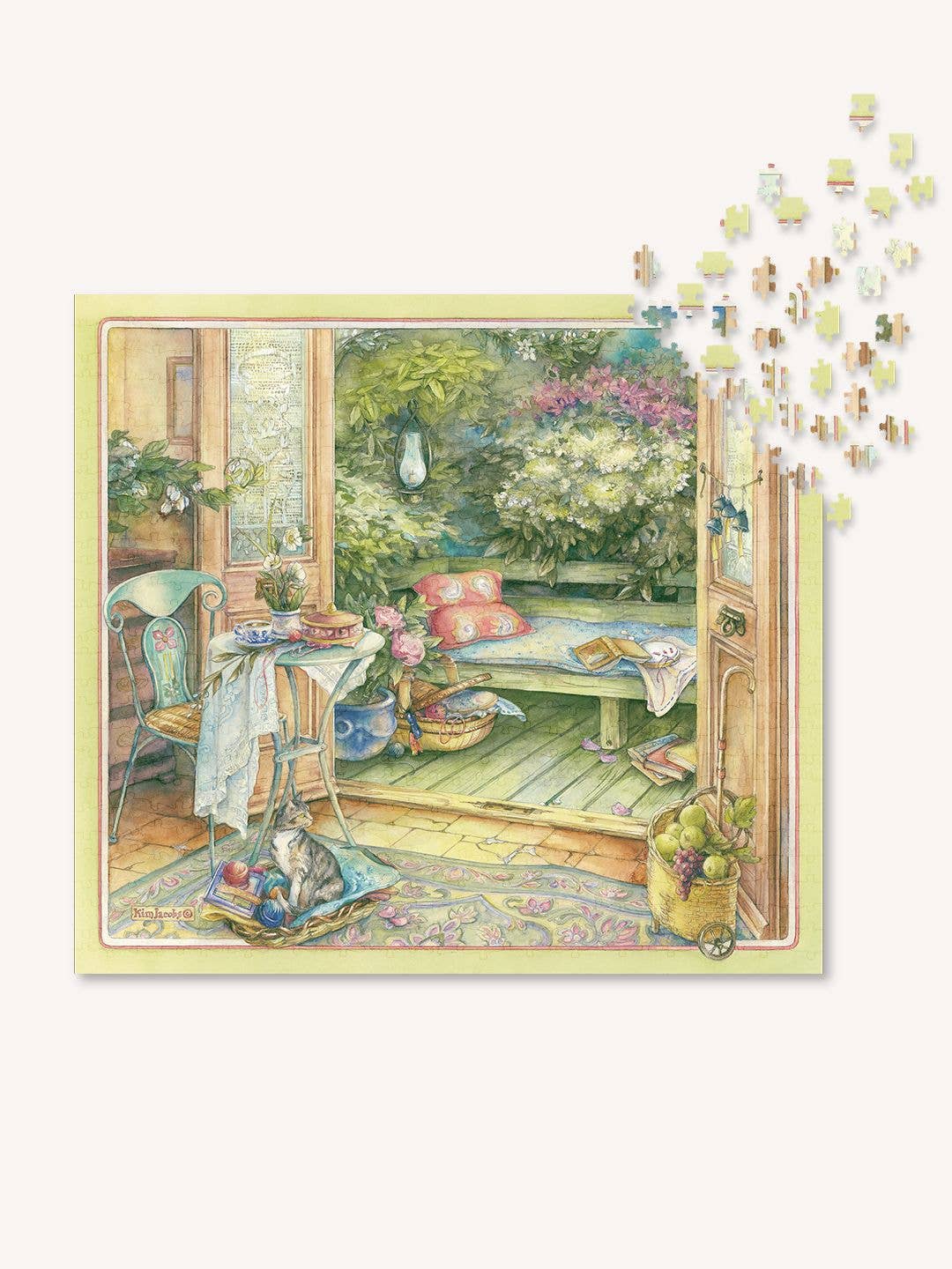 The Puzzle Theory - Wholesale Puzzle - Adult - Kim Jacobs French Doors - 896 Piece Puzzle2