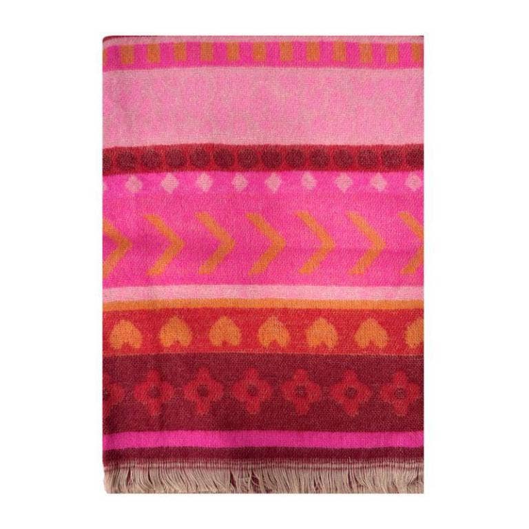 Multicolor Bufanda de Lana y Algodón con Diseño Multicolor ITFUSL-25-13 de venta al por mayor en Faire2