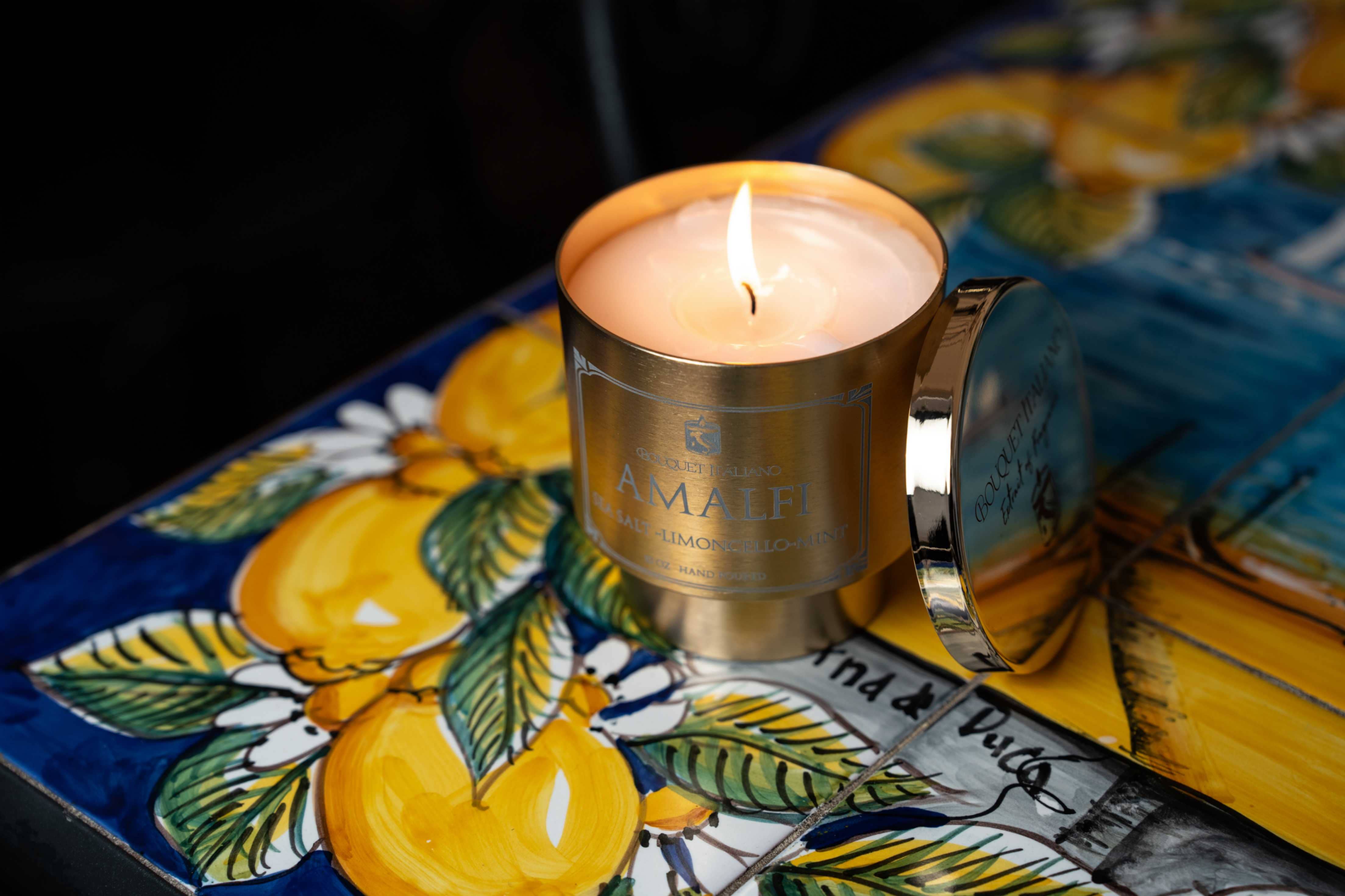 BouquetItaliano – wholesale Jar/filled candle – Amalfi Luxury Scented Candle – Italian Coastal Inspired45