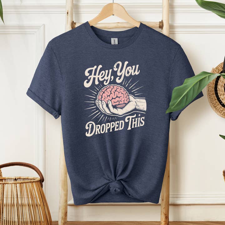 Cérebro, Ei, Deixaste Isto Cair, Engraçado, Unissexo, Camisola, T-shirt por atacado de 316 Legacy LLC