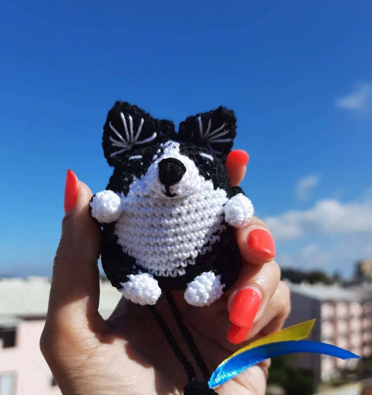 TOMOPOD LLC - Wholesale Car Decorative Charm - Unisex - Crochet Corgi Dog Car Mirror Hanging, Bag Charm, Dog Lovers8