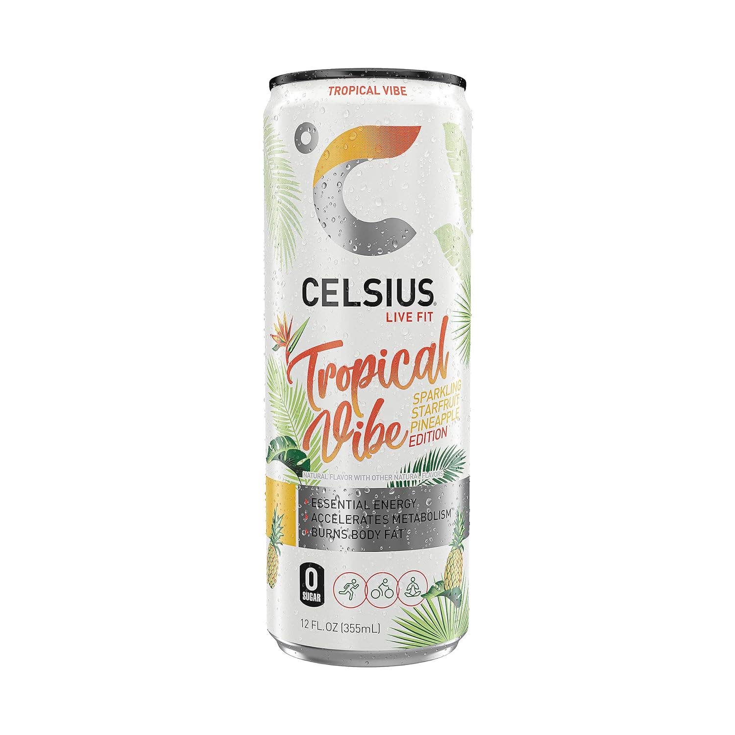Oasis Snacks - Vente Boisson sportive et énergisante - Boisson pétillante de remise en forme Celsius, 12 oz12