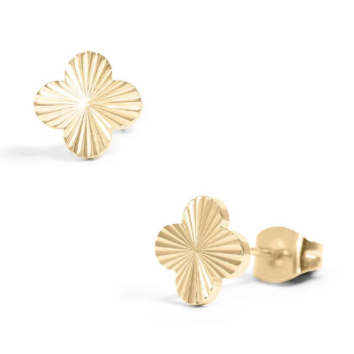 Clover Stud Earrings for wholesale by Mint + Sky
