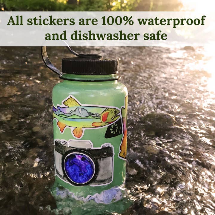 Holly Sage Art - Wholesale Phone & Laptop Stickers - Glitter Snowflake Sticker