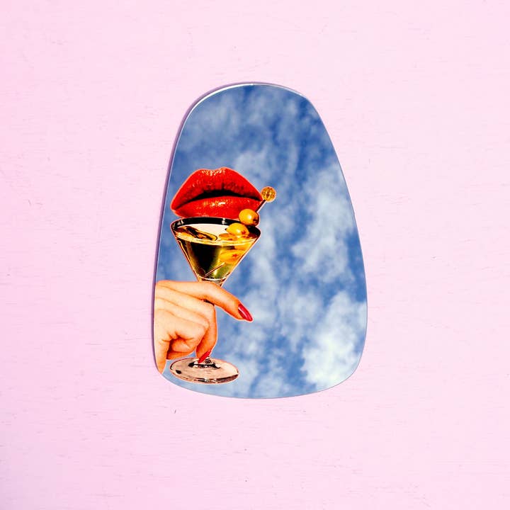 Printed Weird - Wholesale Wall Mirror - Kisses & Cocktails Mirror