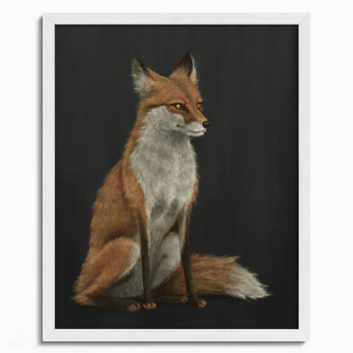 The Ugly Cat Studio - Wholesale Art Print - Red Fox Fine Art Print - Black Edition17