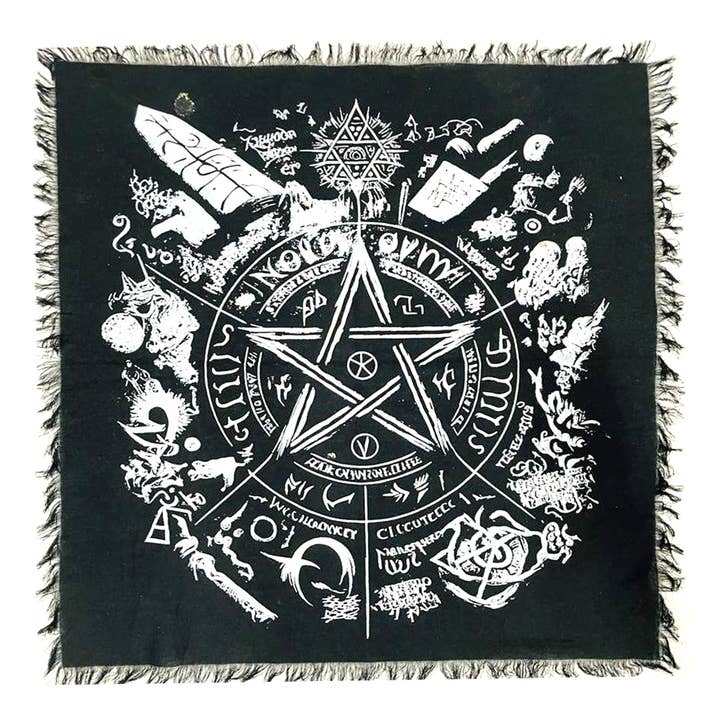 Designs by Deekay Inc. – wholesale Tapestry/textile – Pentagram Altar Cloth (24 x 24 in.)