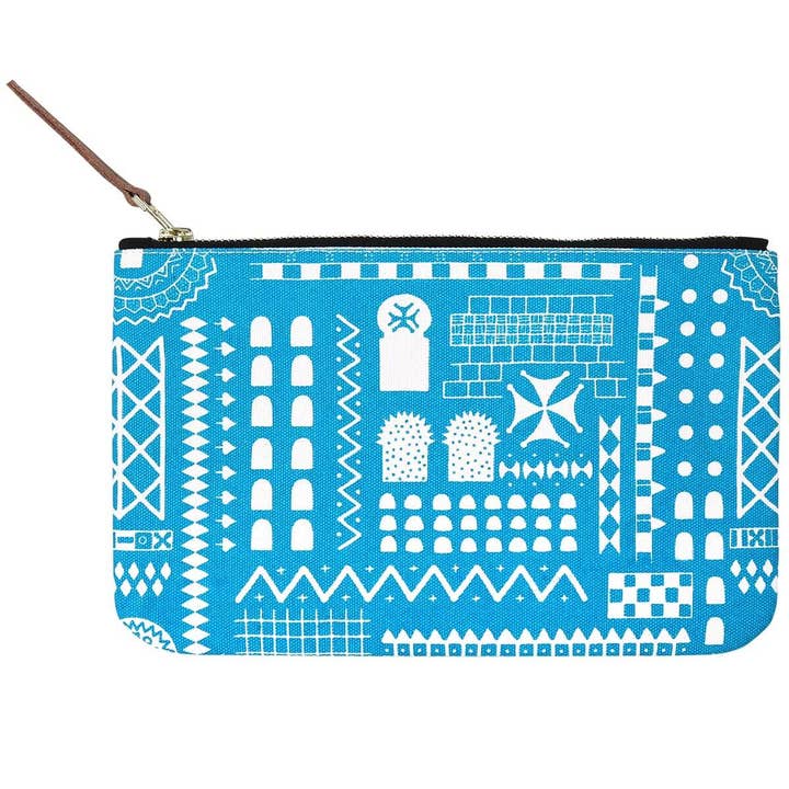 Blue Stone Symbol Pouch for wholesale by Safomasi