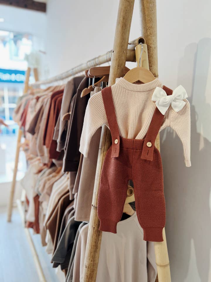 Ada Baby - Wholesale Overalls - Baby - Knit Baby Trousers with Braces