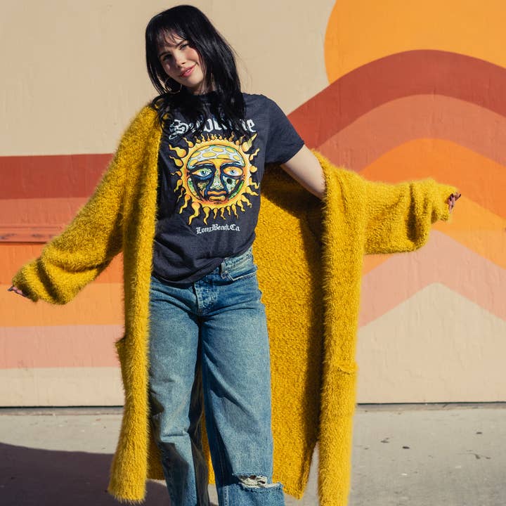 Life Clothing Co - Wholesale Cardigan - Women's - Kira Soho Mustard Cardigan
