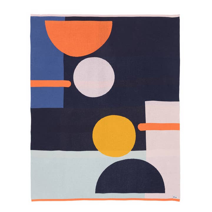 Coperta in Maglia di Cotone: Bleecker Multi per la vendita all'ingrosso da parte di Sophie Home Ltd