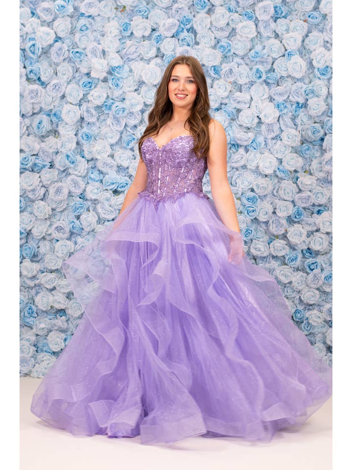 Malia Ruffle Lilac for wholesale on Faire8