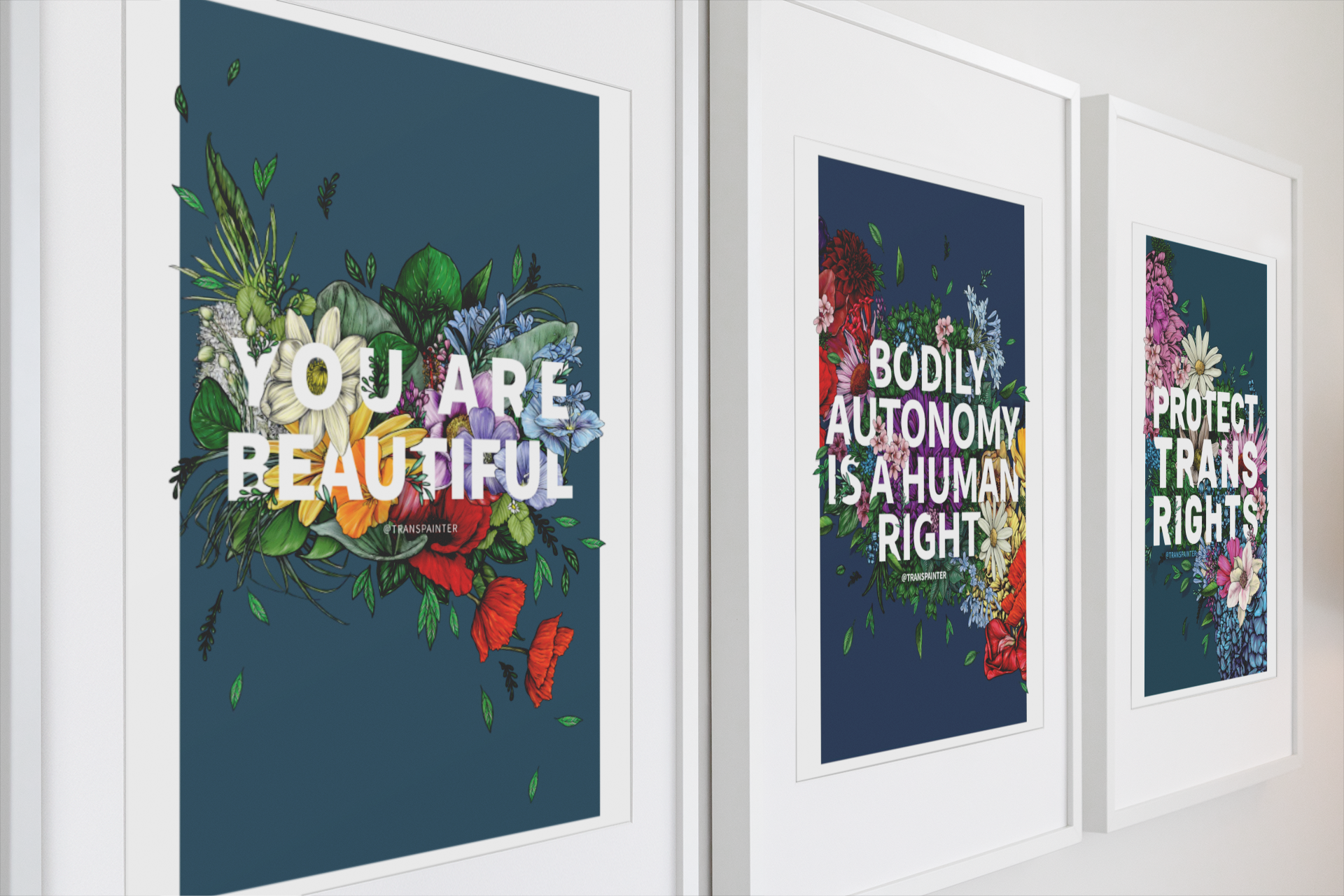 Transpainter - Wholesale Art Print - Bodily Autonomy is a Human Right Poster | Botanical Art4