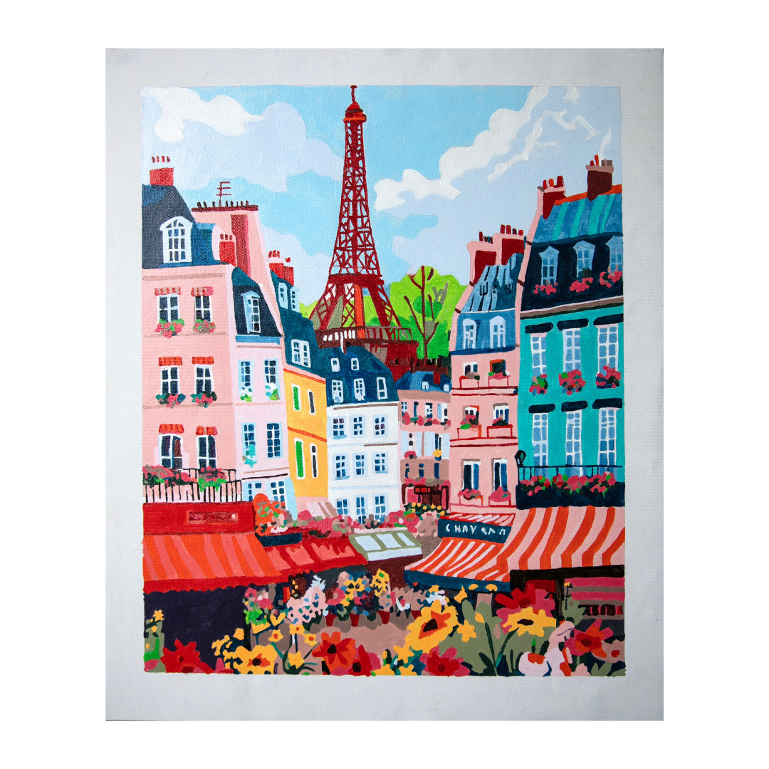 Pink Picasso Kits – wholesale DIY craft kit – Flower Market: Paris4