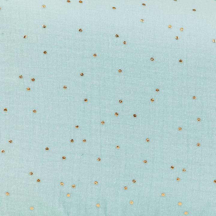 Borsa baluchon «verde acqua con pois dorati» per la vendita all'ingrosso da parte di Lovely Pop