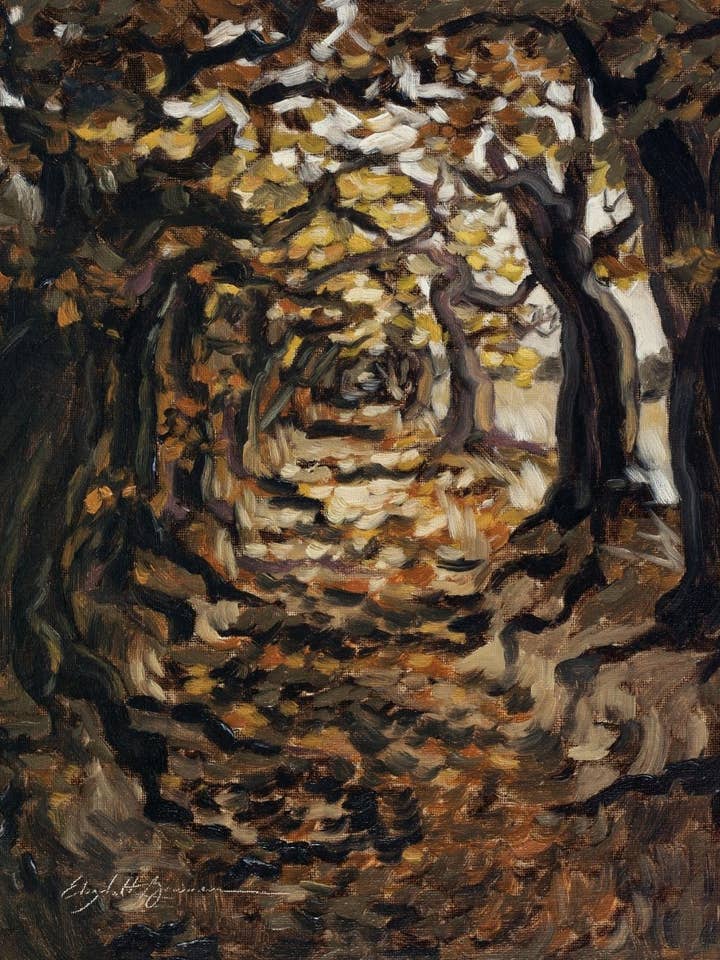 Autumn Footpath - Art Print for wholesale by Elizabeth Bowman Studio