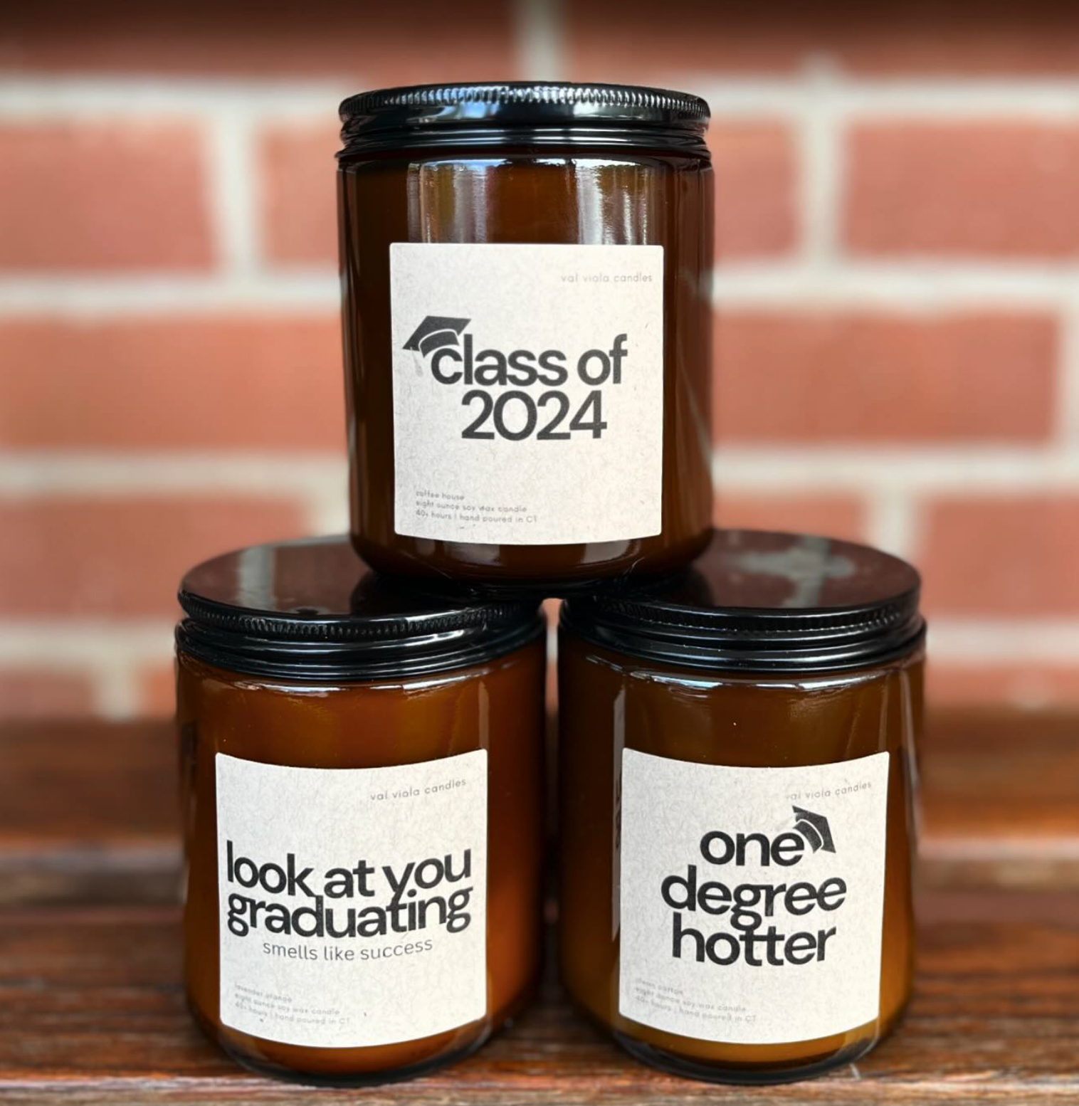 Val Viola Candles - Wholesale Jar/Filled Candle - Custom Candles |  Amber Jar Soy Wax Candles12