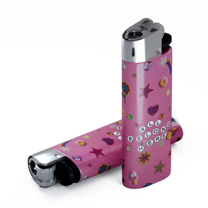 All Belong Here Glitter Lighter for wholesale by jeganmones