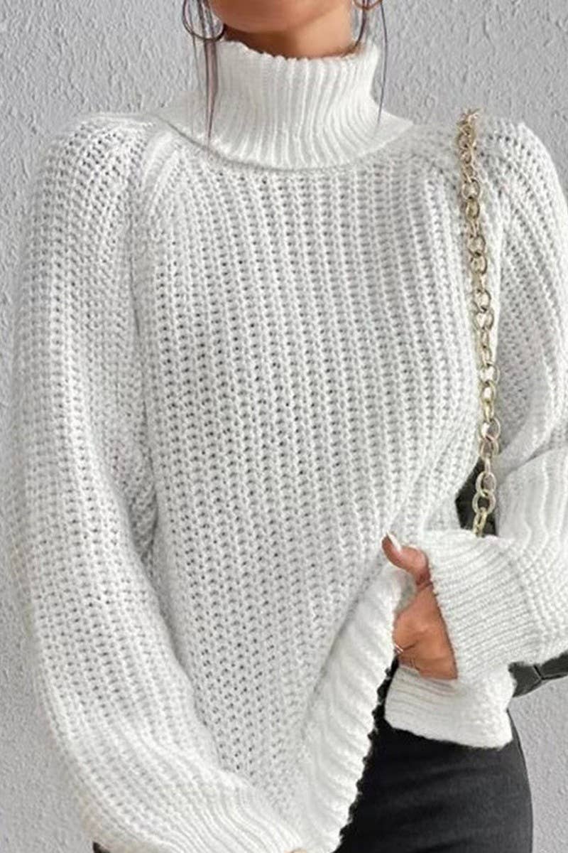 NINEXIS - Wholesale Knit Sweater - Women's - CWOSWL07649_HIGH-NECK MID-LENGTH RAGLAN SLEEVE SWEATER16