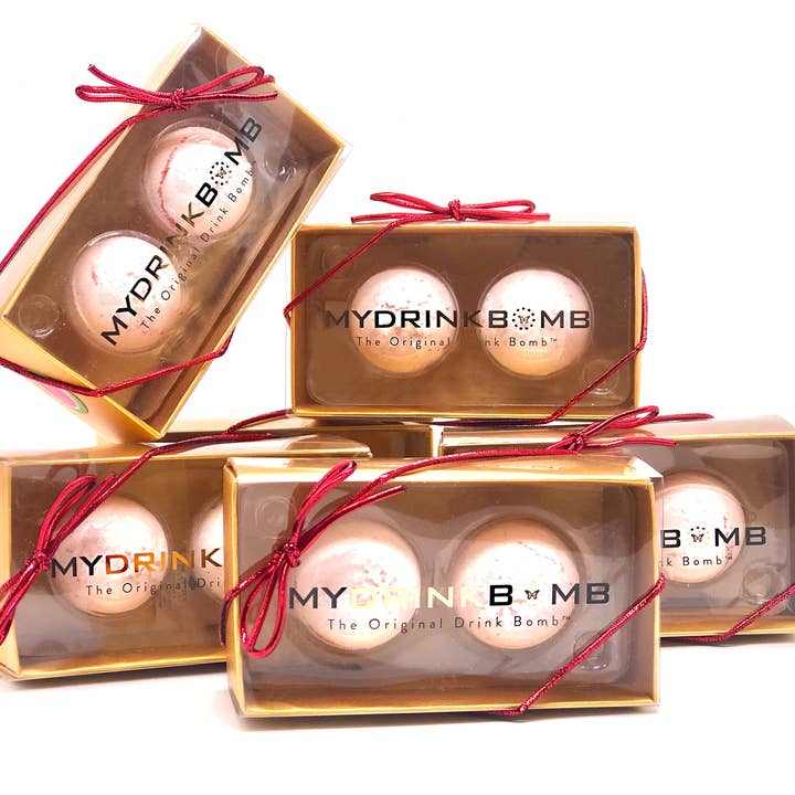 My Drink Bomb - Wholesale Cocktail Mix/Syrup - 2 Pack Cocktail Bombs with Edible Gitter