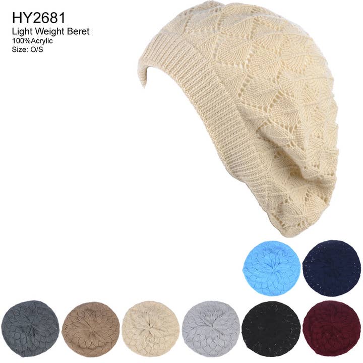 HY2681 - One Dozen Hats for wholesale by Jasper Trading LLC