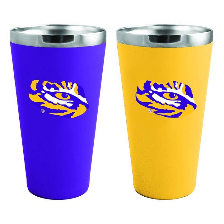 The Memory Company - Wholesale Insulated Mug/Tumbler - 2pk Stainless Steel Tumblers, LSU Tigers