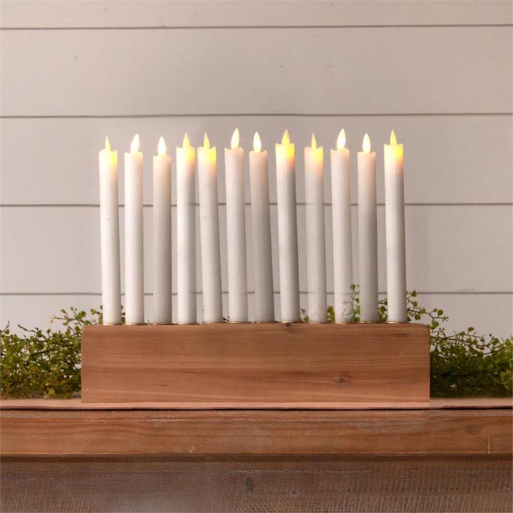 Audrey's Home & Gift - Wholesale Candle Holder - Wooden Taper Candle Holder Centerpiece (PC)