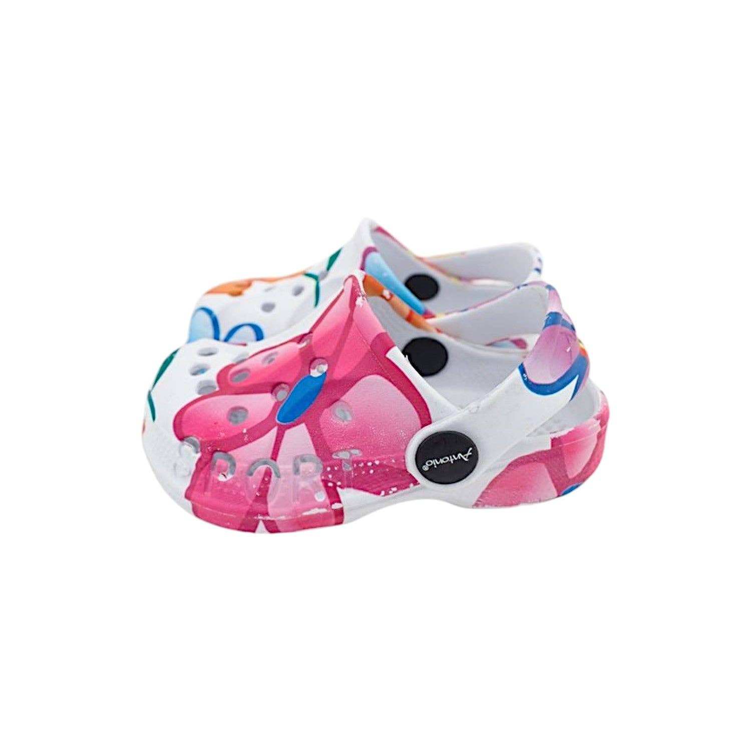 VewoTex - Wholesale Slippers - Baby - Baby & Kids Clogs with Floral Pattern » Affordable Children's Shoes » Kids Bath Slippers » Shoes for Babies & Toddlers » Bath Sandals with Straps and Cut-Outs2