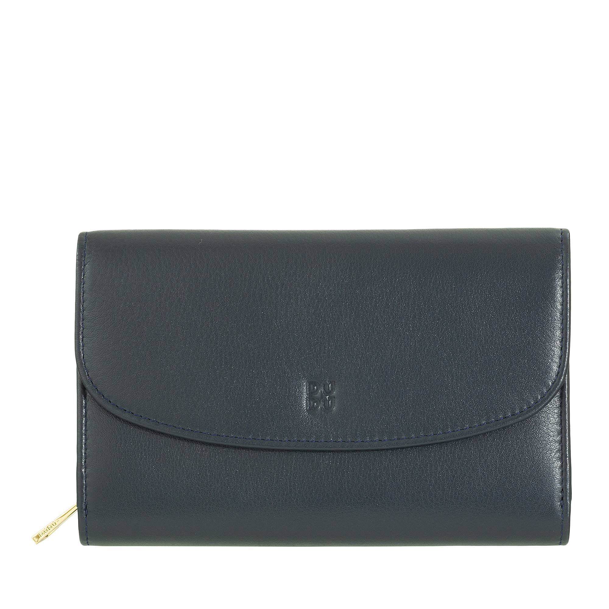 dudu - Vendita all'ingrosso Portafogli - Donna - Portafoglio Organizer in Pelle da Donna Dudu Blu Navy0