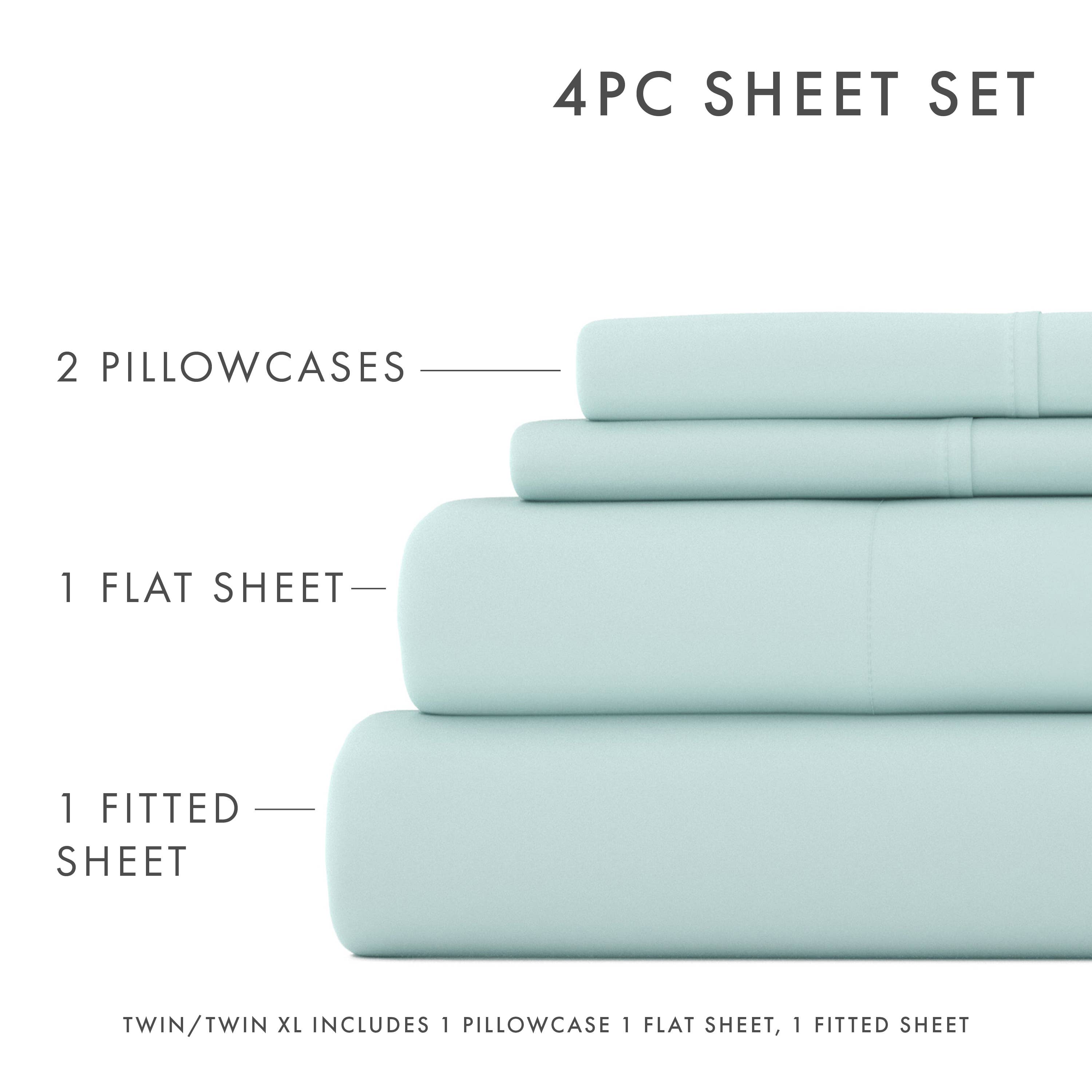 ienjoy Home - Wholesale Sheet Set - Home Collection Premium Ultra Soft 4 Piece Bed Sheet Set1