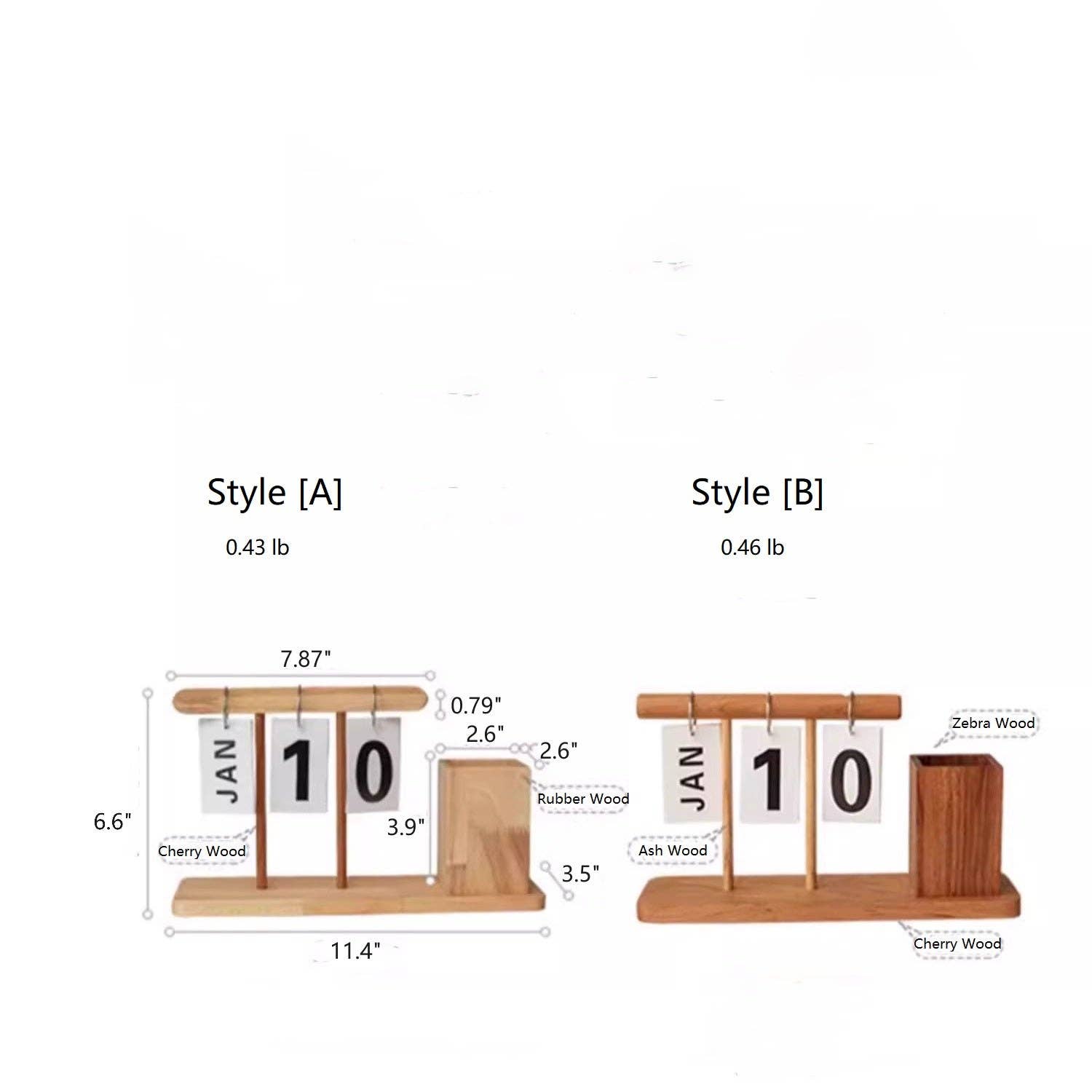 Rustic Reach - Wholesale Calendar - Wooden Desktop Calendar with Pen Holder0