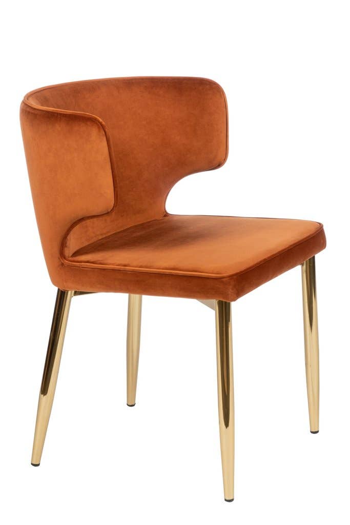 Statements by J - Wholesale Chair - Kayla Curved Upholstered Velvet  Dining Chair16