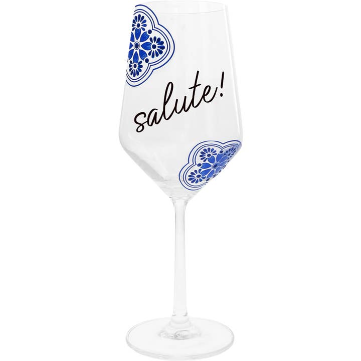 Salute! - 18 oz Stemmed Glass for wholesale by Pavilion