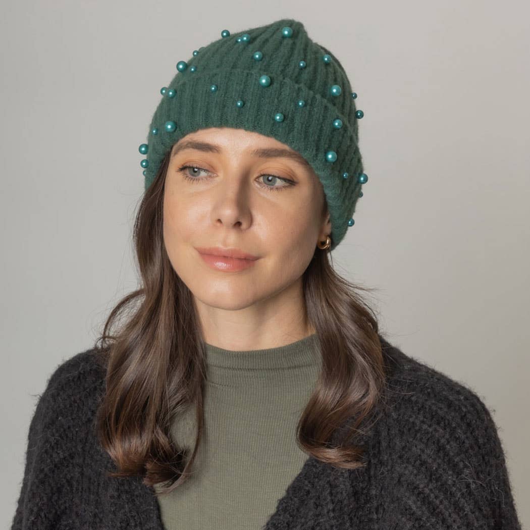 Fashion City - Wholesale Beanie - Dames - Gebreide muts voor dames, effen imitatieleer9