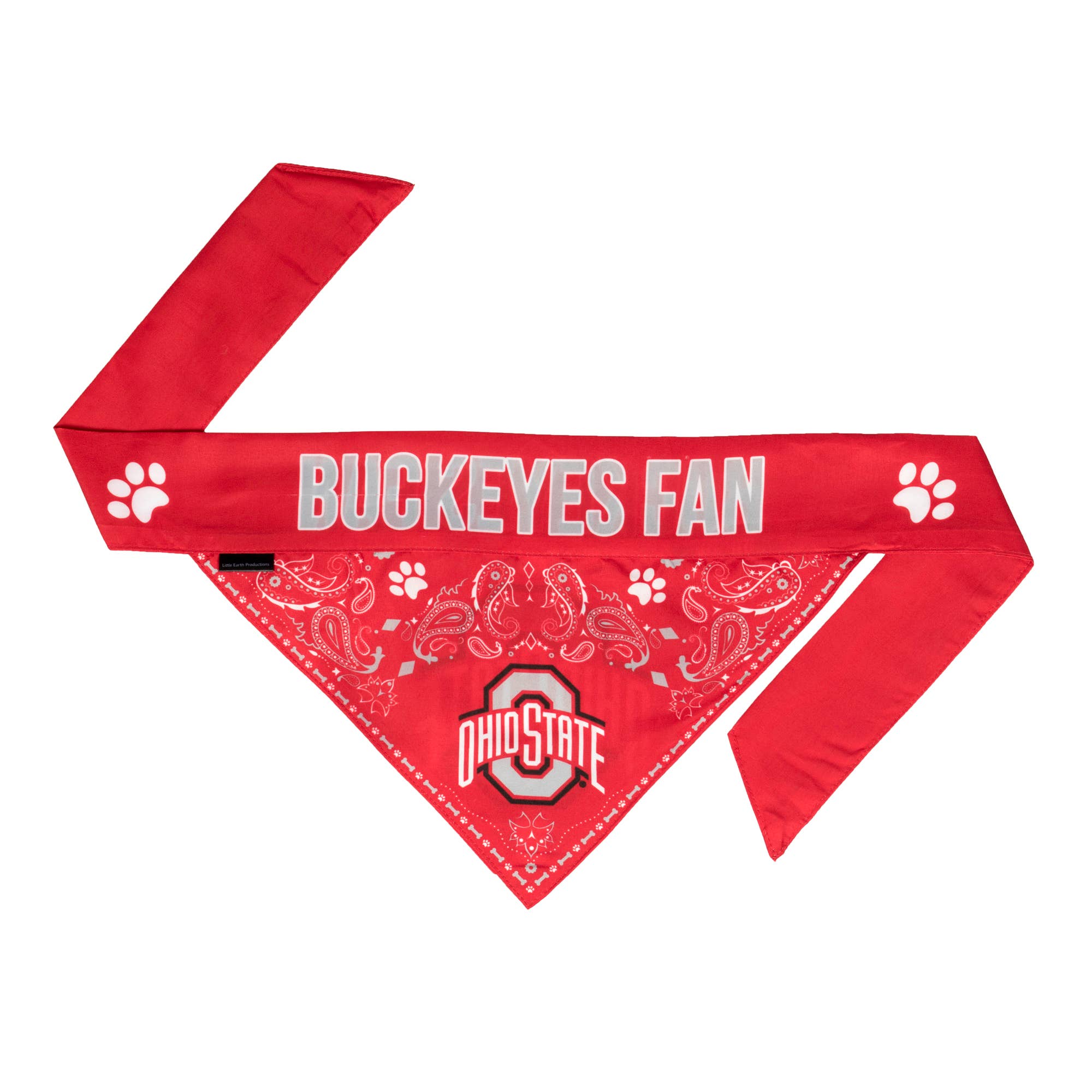 Little Earth Productions - Wholesale Pet Bandana - Dog - NCAA Ohio State Buckeyes Reversible Pet Bandana1