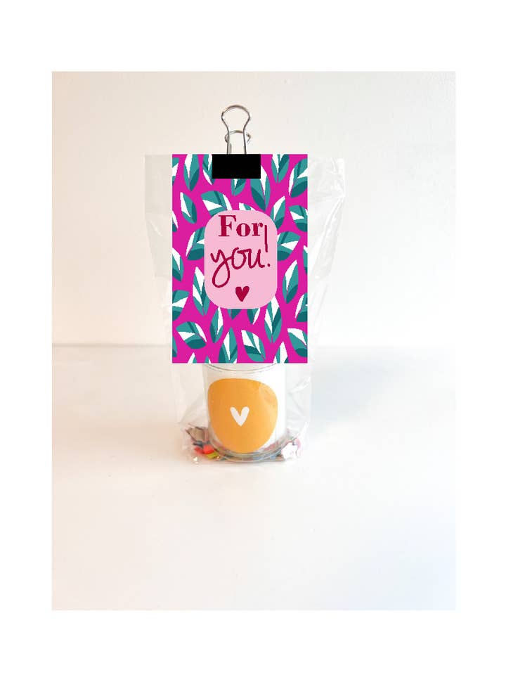 Pochette cadeau Bougie - Rose-vert pour la vente par SEQ LIFESTYLE