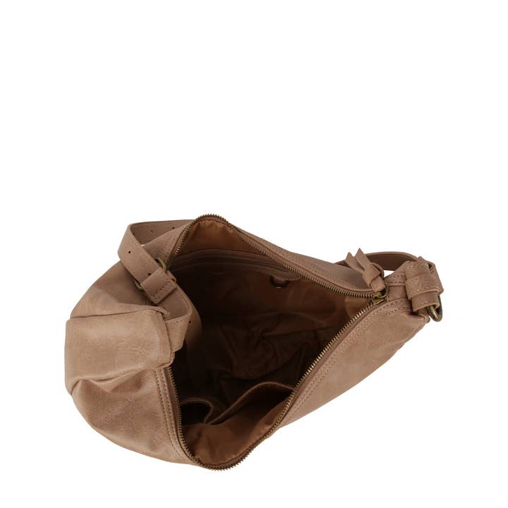 Handbag Factory Corp - Wholesale Shoulder Bag - Women's - Classic western style buckle point hobo crossbody