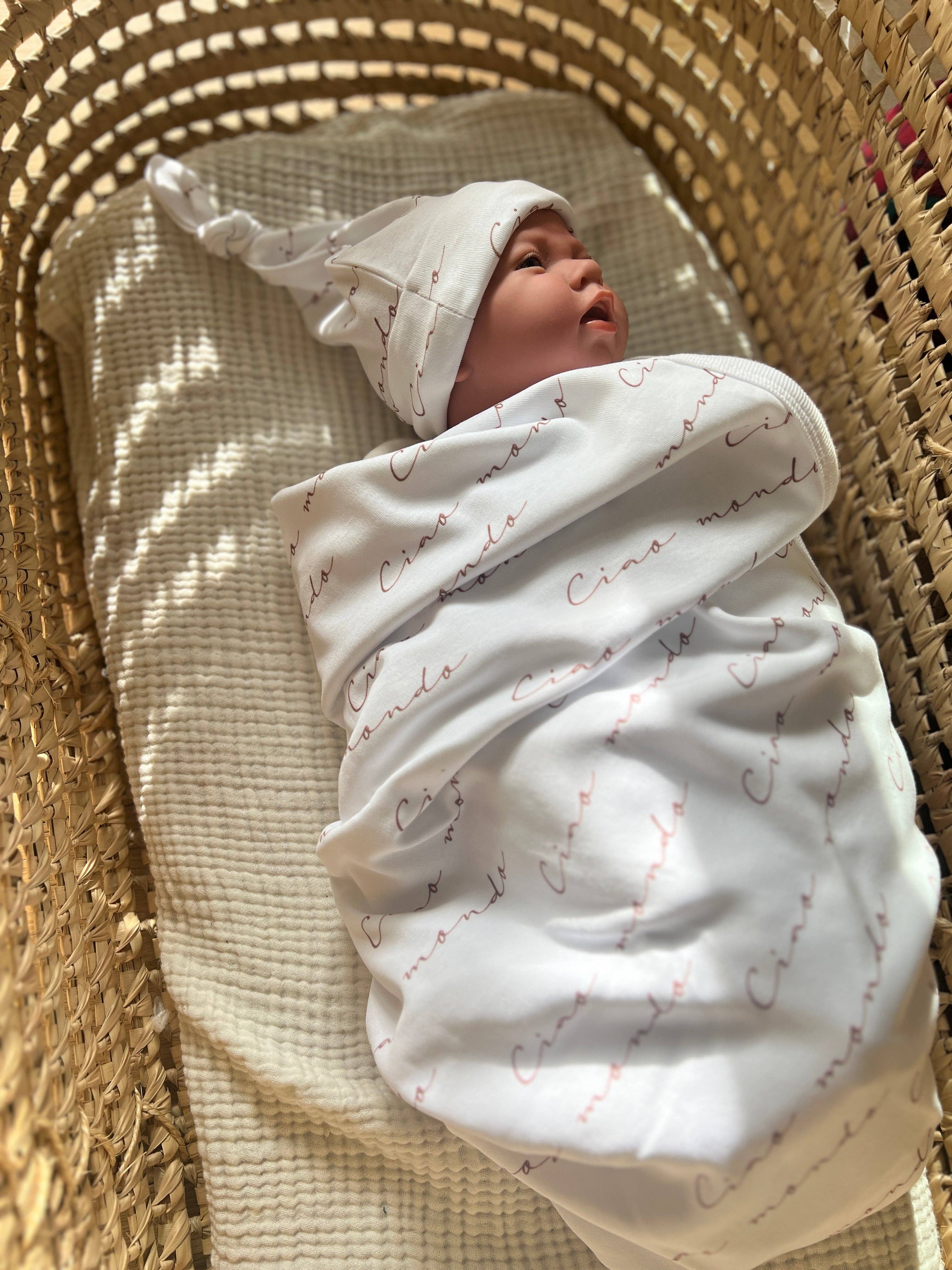 Babylissima - Wholesale Swaddle Set - Baby - Skin to Skin: Copertina & Capellino1