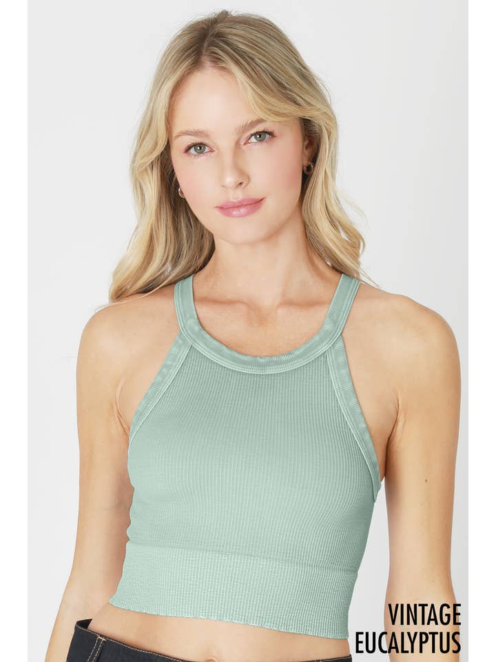 NIKIBIKI - Wholesale Knit Top - Women's - NS8307- Vintage High Neck Crop Top22