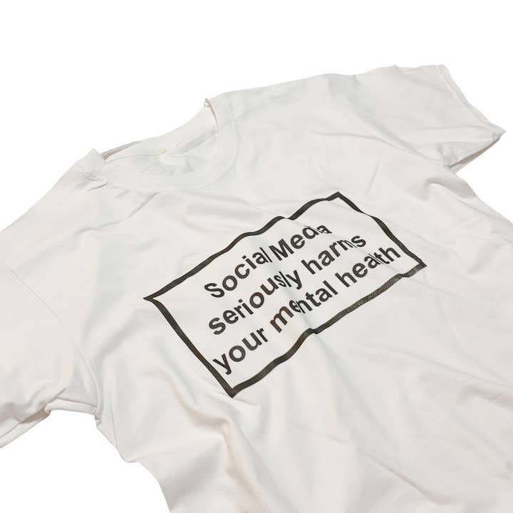 Social Media Seriously Harms Your Mental Health T-Shirt for wholesale by ZZZEBRAAA LIMITED
