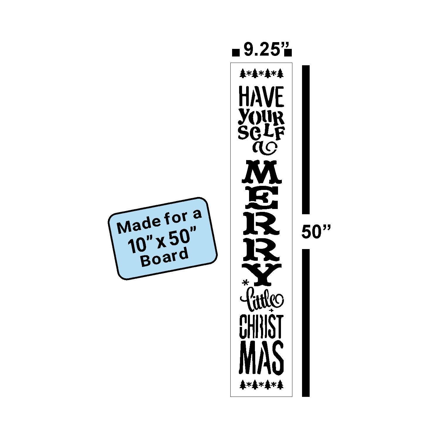 Barn Star Painting - Wholesale Stencil/Craft Die - Have Yourself A Merry Little Christmas Porch Stencil2